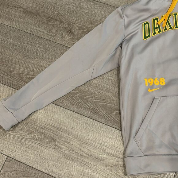 Nike Oakland Athletics Cooperstown Collection Therma-Fit Hoodie Large Gray MLB - Picture 3 of 8